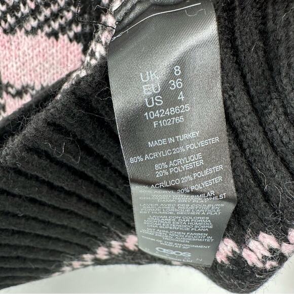ASOS sweater in multi check pattern Size US 4 - Picture 5 of 7